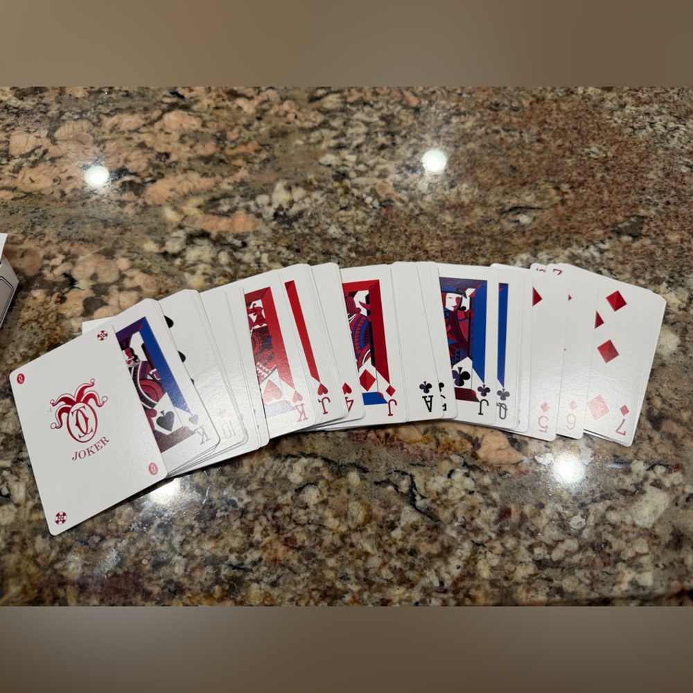 Cartier Playing Cards Set - Red, Blue, Black